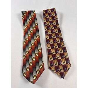 Lot 2 Jerry Garcia Mens Silk Ties Abstract Art Designer Tie J Garcia Collection